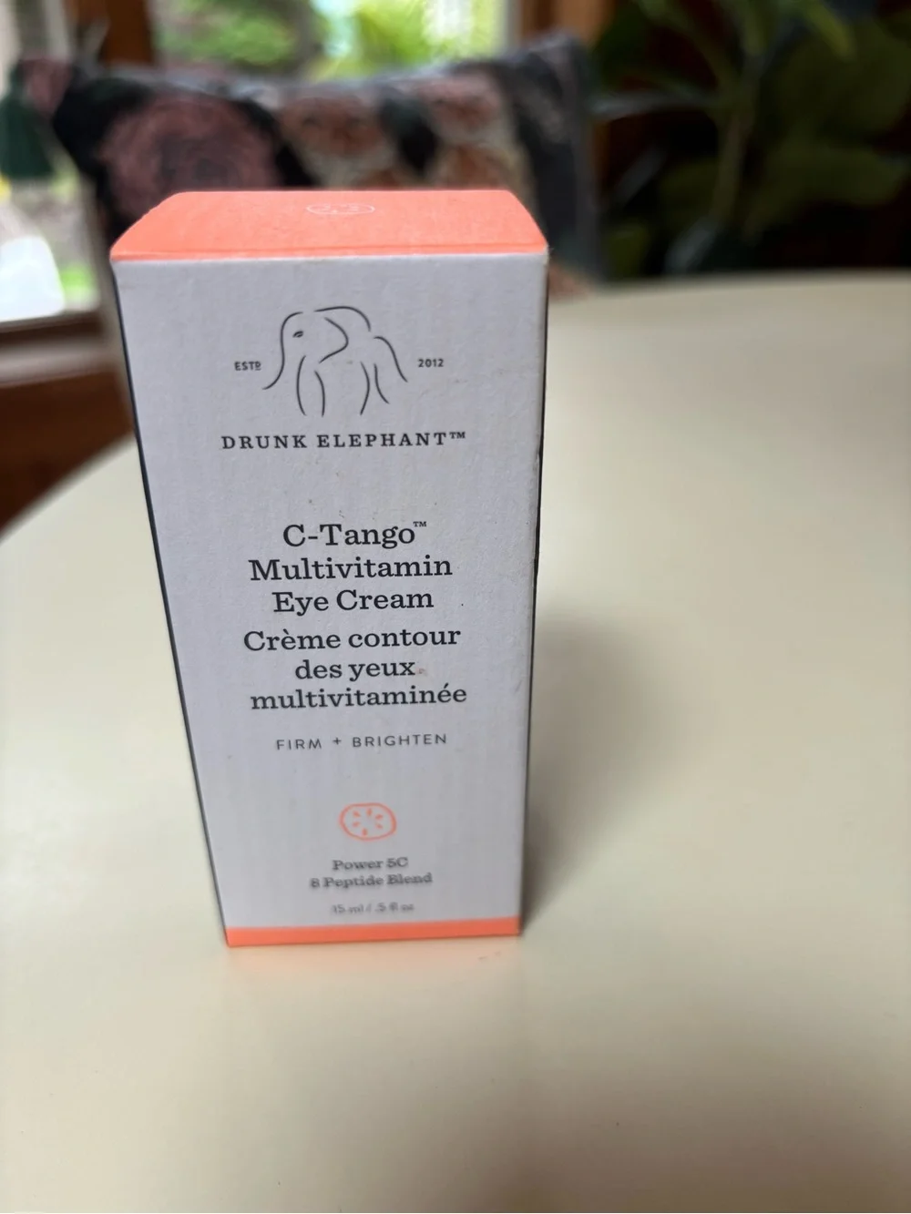 Drunk Elephant C-Tango Multivitamin Eye Cream — White & Coral Box